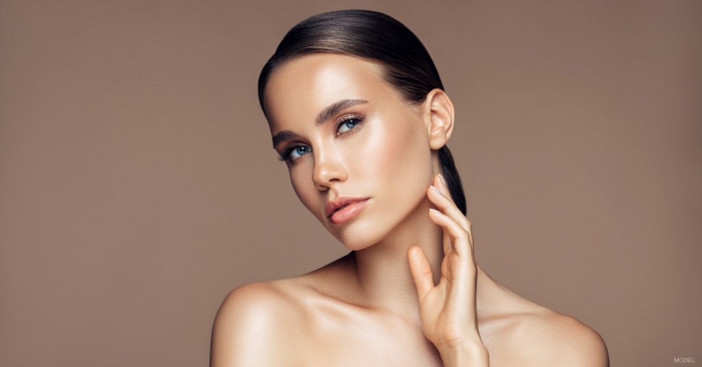 Woman in The Woodlands, TX with smooth, wrinkle-free skin